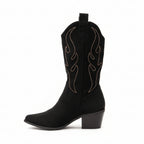 Bota media caña campera