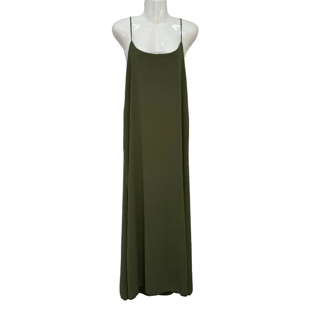 Vestido Largo Valeria de Tirantes con Abertura Lateral