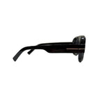 Gafas de Sol Aviador Oversize Montura Acetato Negro Barra Superior VE06