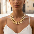 Collar corto arandelas
