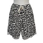 Bermuda Lacandona animal print leopardo cintura elástica tachuelas