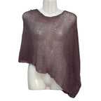 Poncho Mágico Angara - Poncho de punto calado con hilo brillante