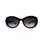 Gafas de Sol Ovaladas Montura Acetato Negro Lentes Degradadas VE04