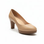 Zapato vestir tacon piel