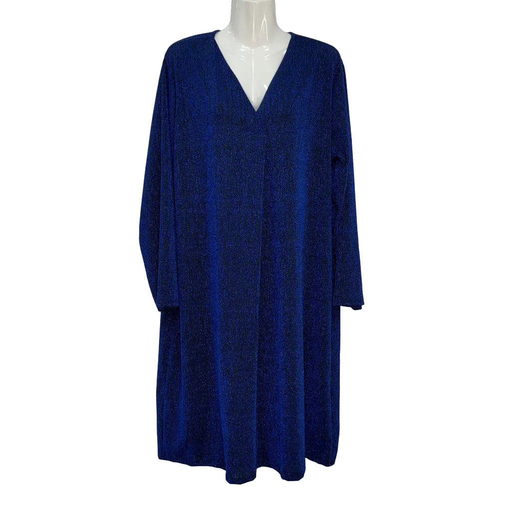 Vestido midi Lia de punto con textura y brillo lurex
