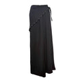 Pantalón Aira de Viscosa Fluida con Capa Cruzada y Tachuelas