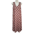 Vestido Largo Mery sin Mangas con Estampado Paisley y Escote en V