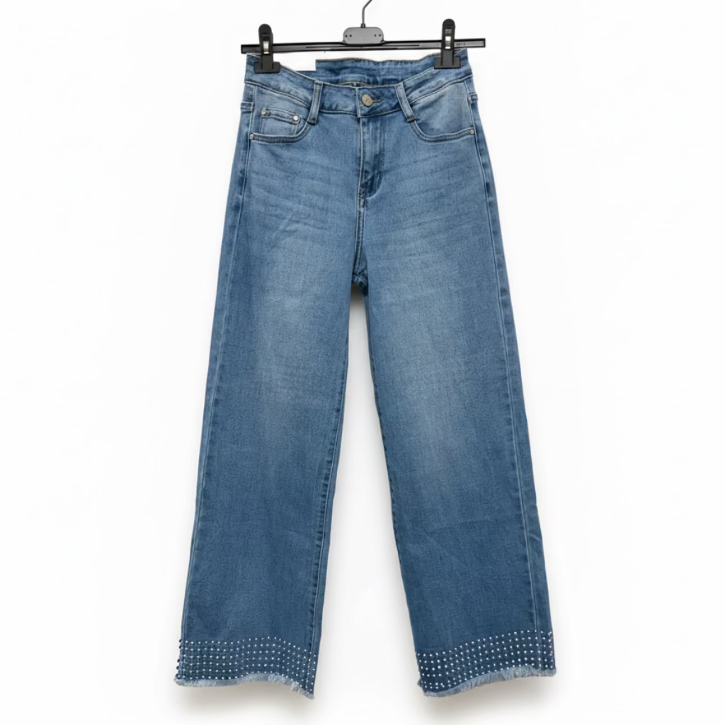 Pantalón vaquero cereza