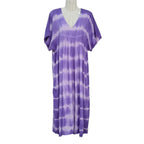 Vestido Largo Playa Samil - Tie-Dye Escote V Manga Murciélago