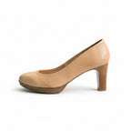 Zapato vestir tacon piel