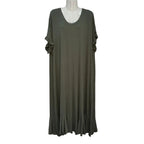 Vestido Largo Alexa con Mangas Volante