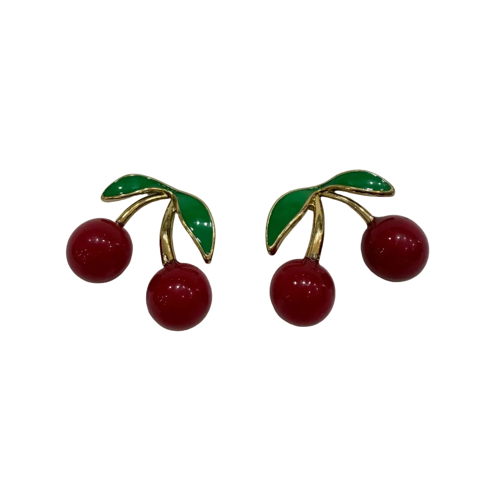 Pendientes guinda
