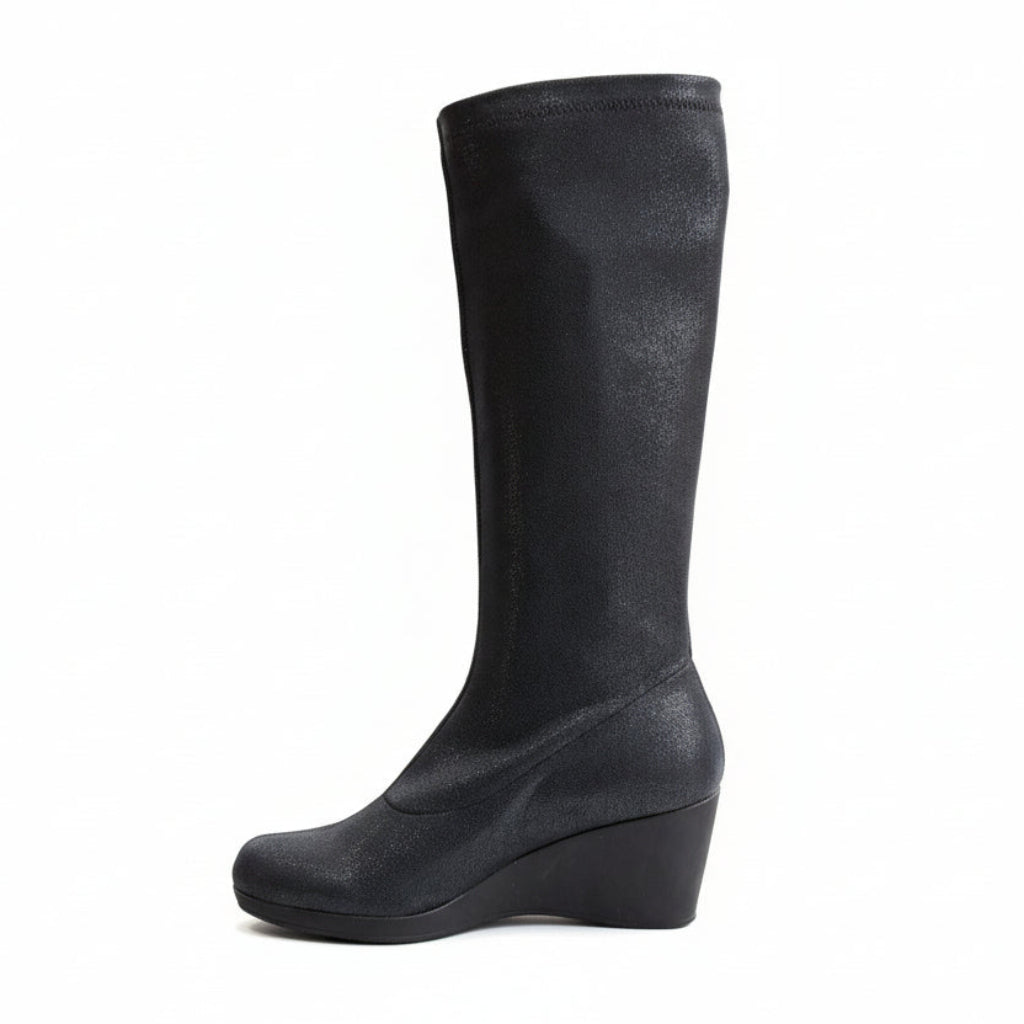 Bota calcetín con cuña