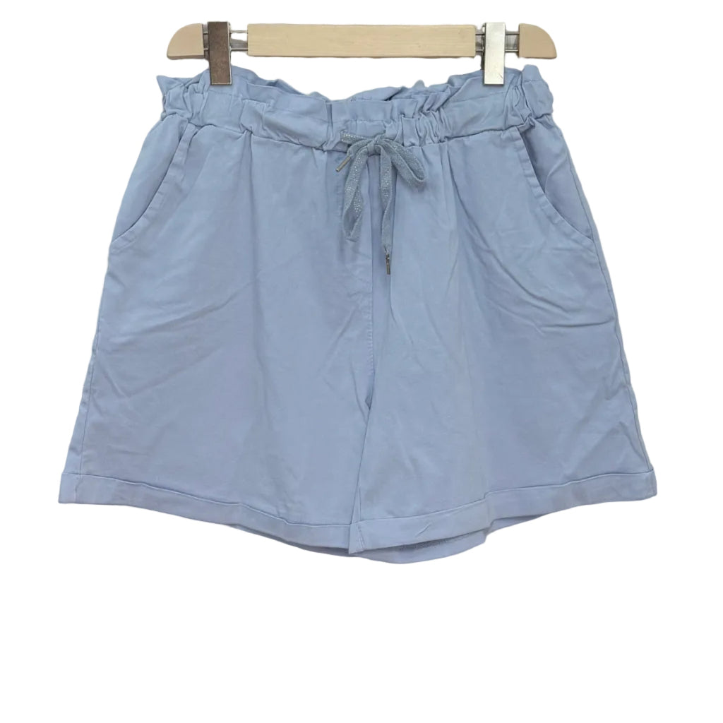 Pantalón Corto Boston con Cintura Elástica y Cordón Brillante