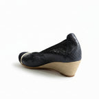 Zapato cuña señora piel