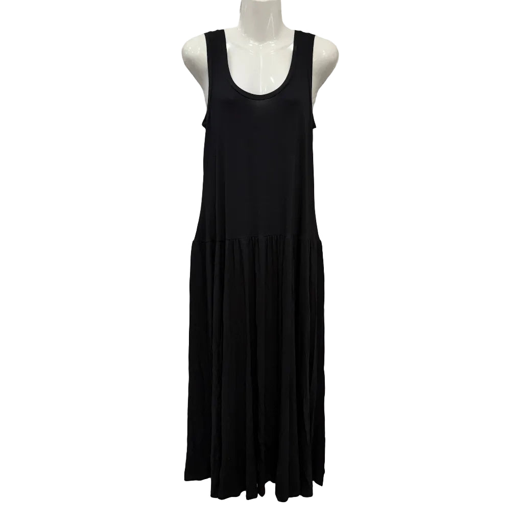 Vestido Largo Aurora – Maxi sin Mangas con Falda Voluminosa