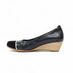 Zapato cuña señora piel