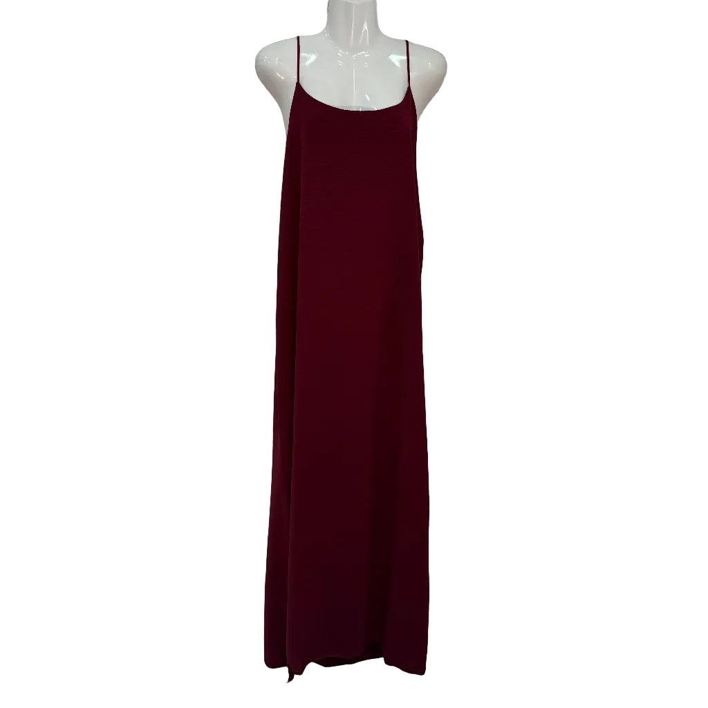 Vestido Largo Valeria de Tirantes con Abertura Lateral