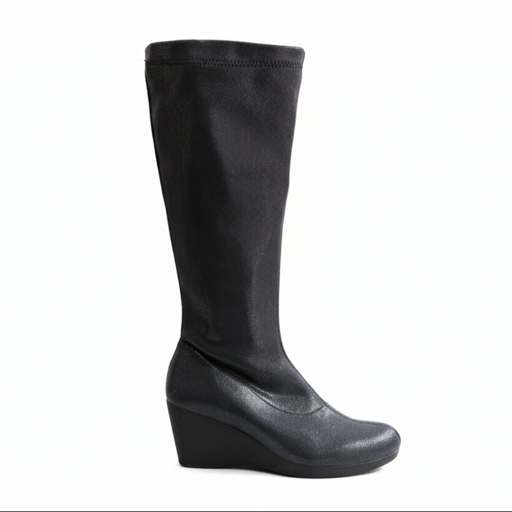 Bota calcetín con cuña