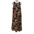Vestido largo Paloferro sin mangas estampado floral tropical tirantes anchos