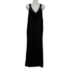 Vestido Lencero Straciatella - Vestido maxi de tirantes con encaje en escote V
