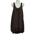 Vestido corto Mariola sin mangas con espalda de crochet calado