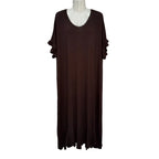 Vestido Largo Alexa con Mangas Volante