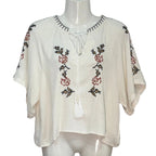 Blusa Bordado Punto de Cruz Boho Malú