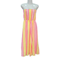 Vestido Largo Olivia Strapless Estampado Étnico
