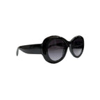 Gafas de Sol Ovaladas Montura Acetato Negro Lentes Degradadas VE04