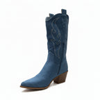 Bota media caña campera
