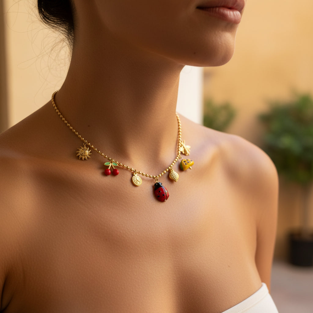 Collar corto guarana