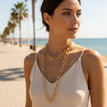 Collar largo enlazado