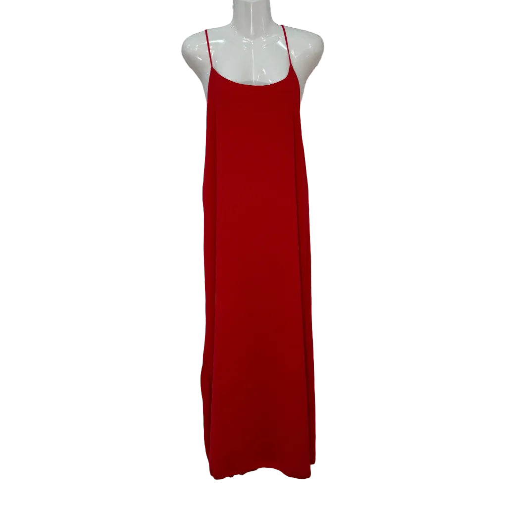 Vestido Largo Valeria de Tirantes con Abertura Lateral