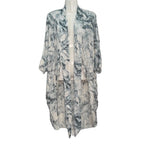 Kimono Corto Tormenta de Gasa con Estampado  Efecto Mármol