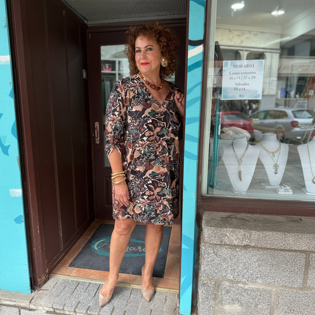 Vestido midi gaucha