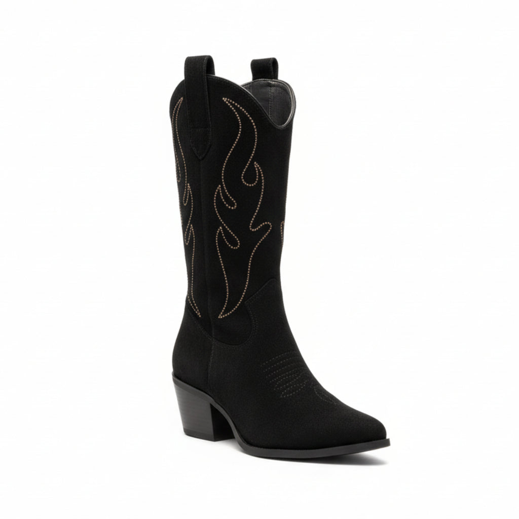 Bota media caña campera