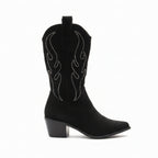 Bota media caña campera