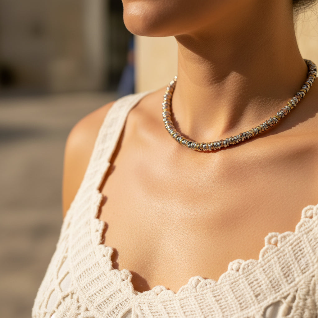 Collar Corto Ovillo Multicolor