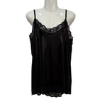 camiseta lencera de lamé color negro