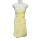 vestido de gasa amarillo