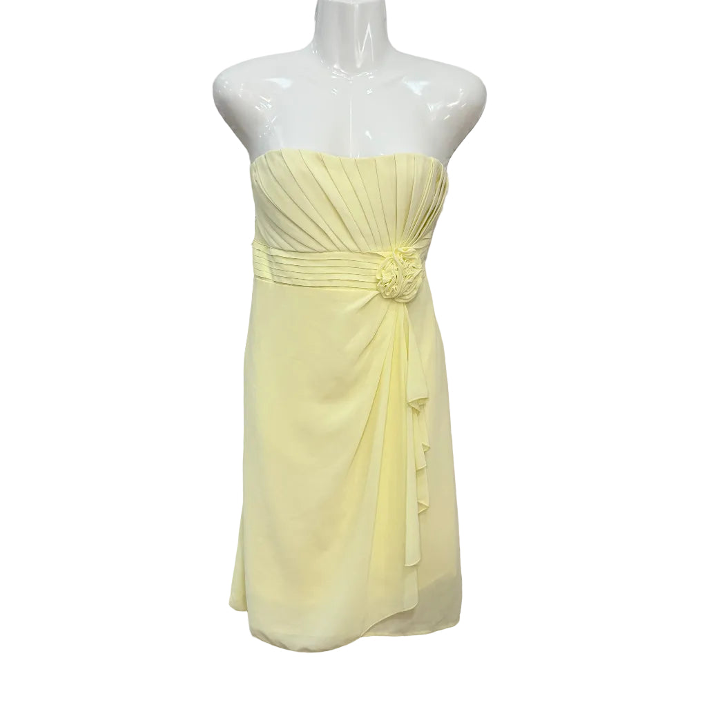 vestido de gasa amarillo
