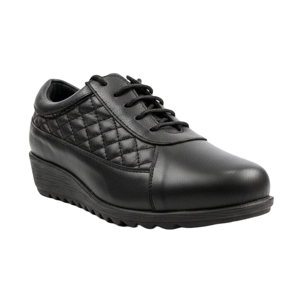 Zapato deportivo señora piel sobre fondo blanco, vista trasera para mujer Angara Moda