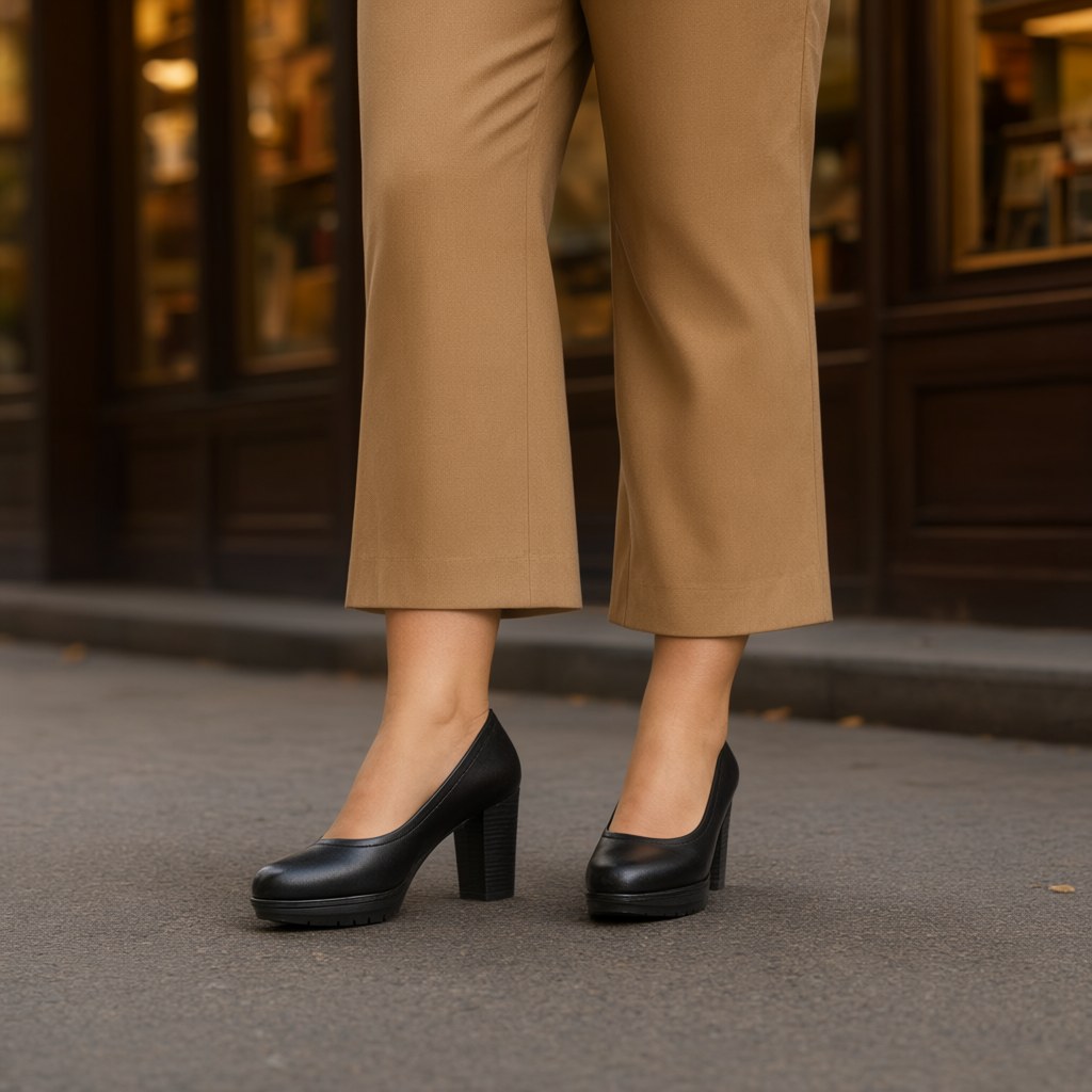 Zapato tacon salon con una modelo para mujer Angara Moda