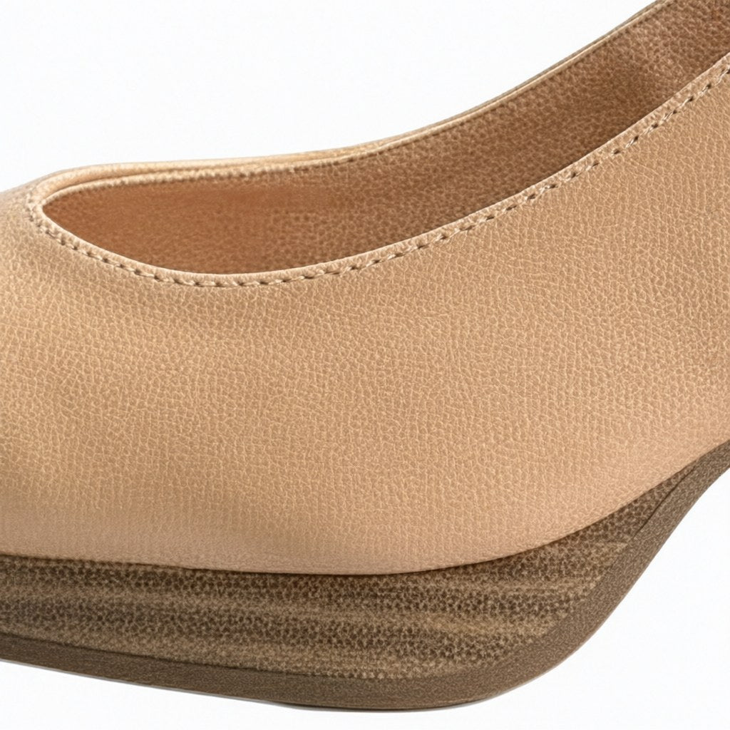 Detalle de Zapato vestir tacon piel para mujer Angara Moda