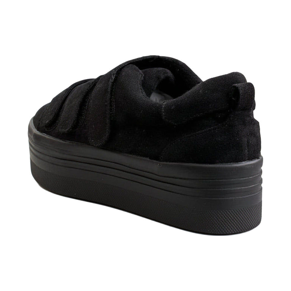 Deportivas con 3 velcros sobre fondo blanco, vista lateral para mujer Angara Moda