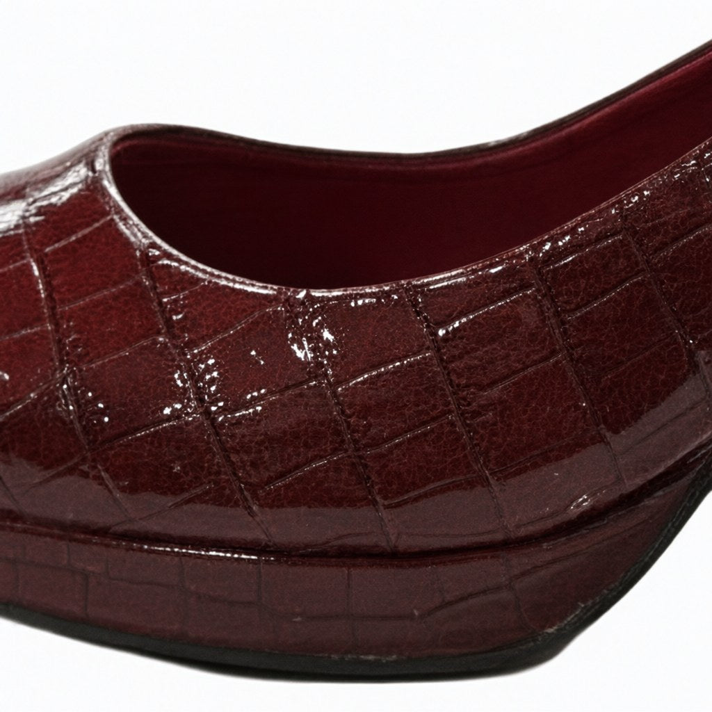 Detalle de Zapato tacon charol para mujer Angara Moda