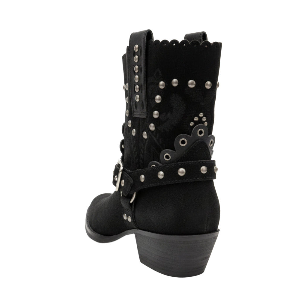 Botin campero texas sobre fondo blanco, vista lateral para mujer Angara Moda
