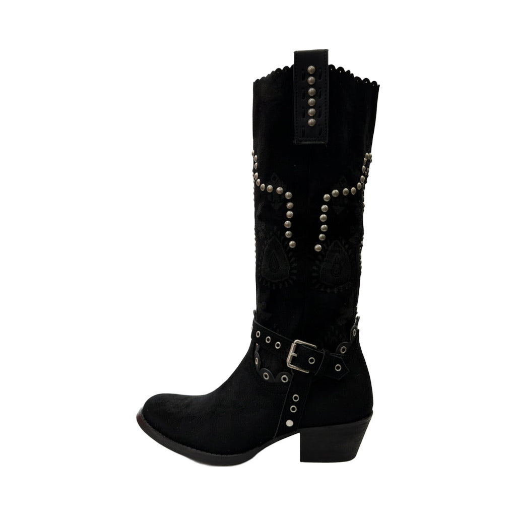 Bota boho sobre fondo blanco para mujer Angara Moda