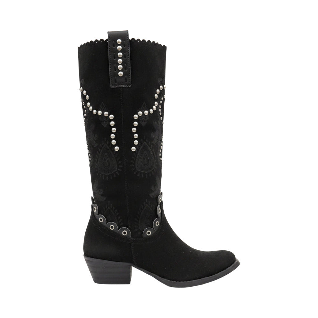 Bota boho en color único sobre fondo blanco para mujer Angara Moda
